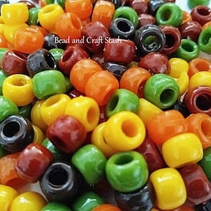 Harvest Mix Pony Beads, DIY, Kid Crafts, Pony Beads, Beads, Halloween