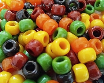 Harvest Mix Pony Beads, DIY, Kid Crafts, Pony Beads, Beads, Halloween