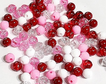 Perles de la Saint-Valentin 6 mm, ensemble complet