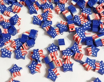 Patriotic Star, Polymer Clay