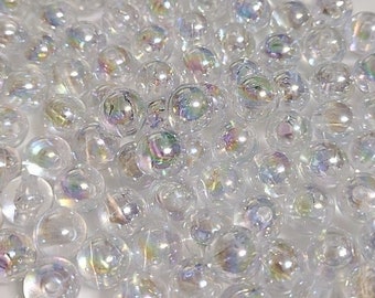 8mm, Iridescent AB, Plastic Bubble Beads, Round Beads