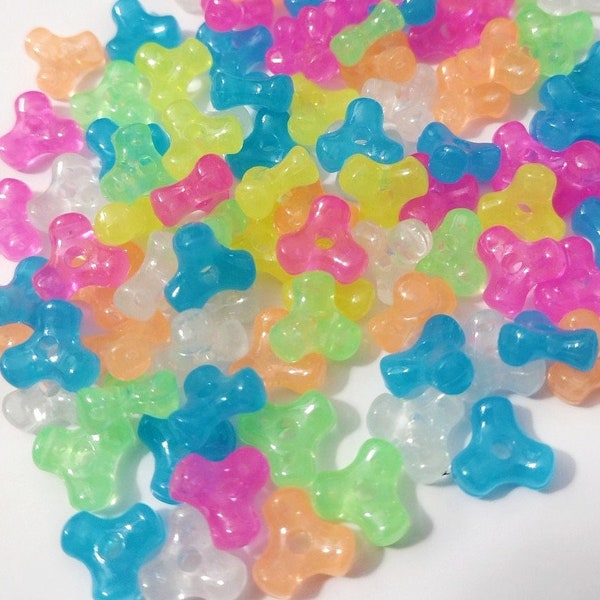 Glow Tribeads, Tri Beads, Glow Beads, Beads