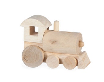 wooden trains to paint bulk