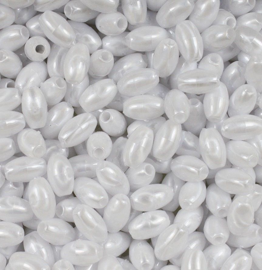 Oat Beads Rice Beads White Beads Kid Crafts DIY Beads Etsy