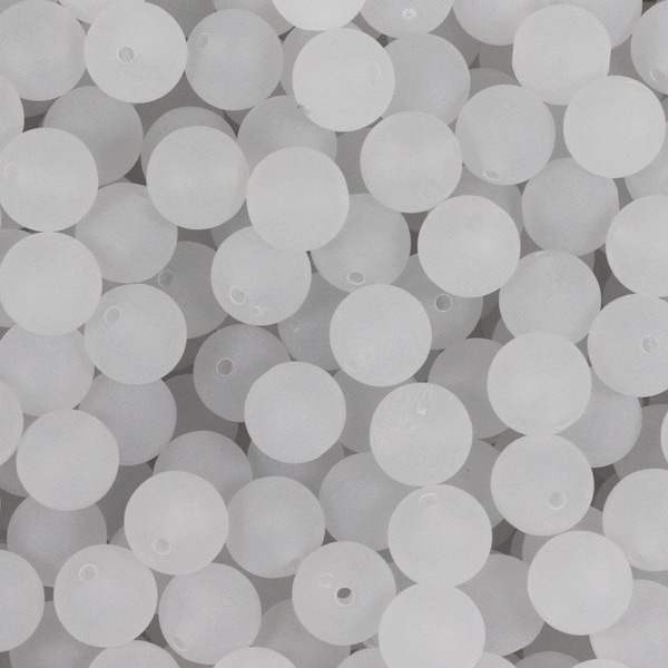 10mm Frosted Round. Beads, Gumball Beads, 10mm, Frosted, Gift For. DIY