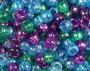 Cool Mix Glitter Pony Beads, DIY, Kid Crafts, Beads, Glitter, Pony Beads