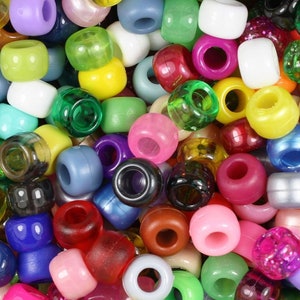 Random Mix ALL Pony Beads, DIY, Kid Crafts, Beads, Pony Beads, PB 16