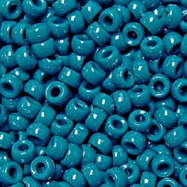 Dark Teal Pony Beads, Teal, Beads, Pony Beads, Hair Beads, DIY, Kid Crafts, Opaque, Gift For