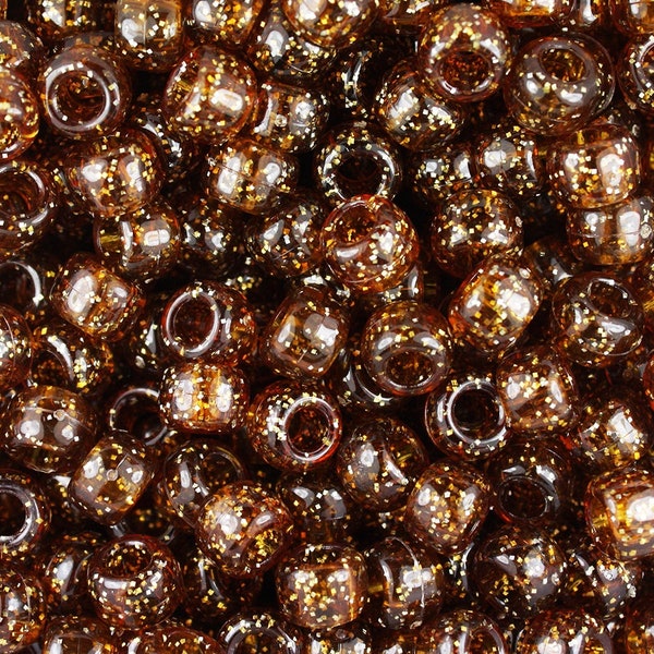 Root Beer Glitter Pony Beads, Beads, Brown, Glitter, Kid Crafts, Hair Beads, Gifts For, Sparkle