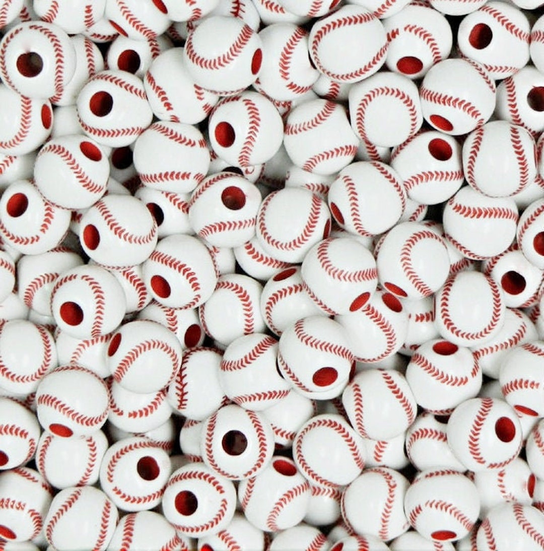 Baseball Beads, Sports Beads, Team Sports, Sports, Ball, Baseball, DIY