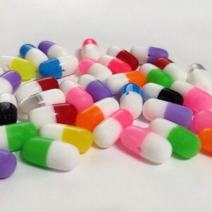 Fake Pill Cabochons, Craft Supplies, Pill, Miniatures, DIY, Doctor, Nurse, Pills image 2