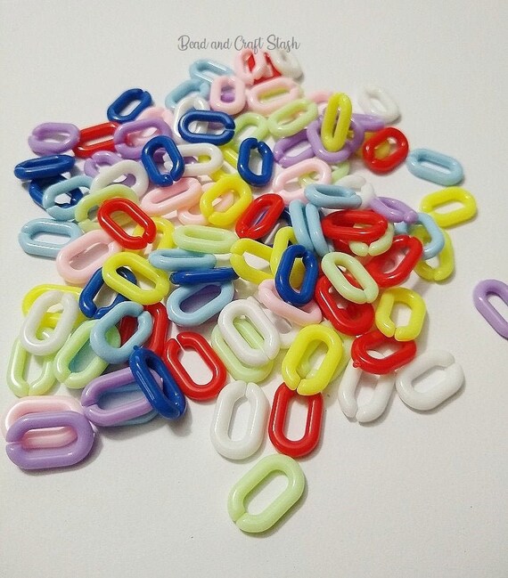 Chain Links 15mm Plastic Chain Links Plastic Links DIY Kid Etsy