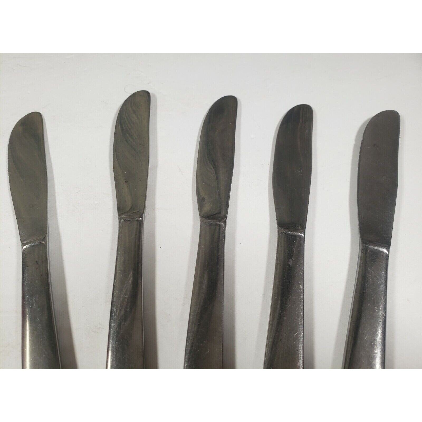 Vintage Linmark Japan Stainless Steel Knives Flatware Set of 7 Etsy