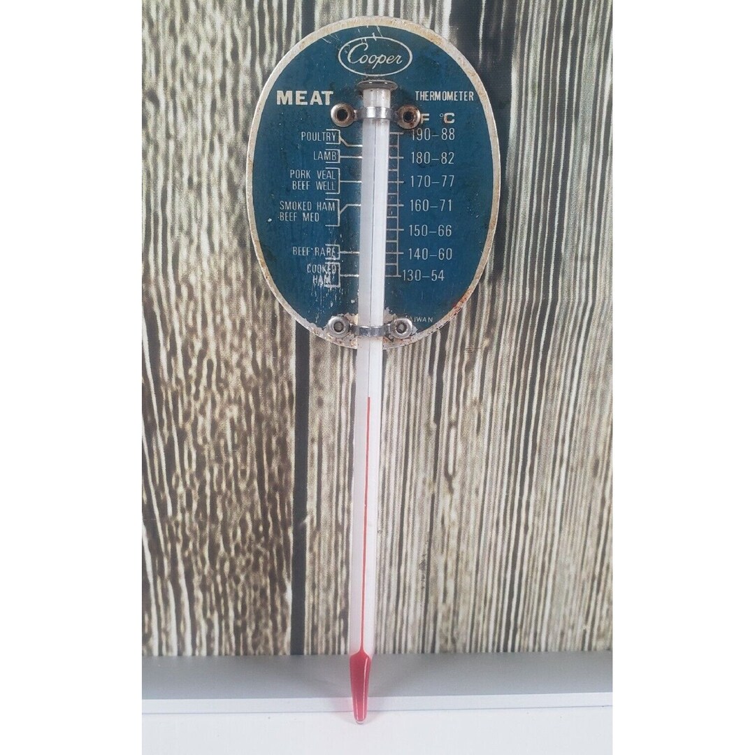 Cooper Roast Meat Poultry Thermometer Made in USA Mid Century Etsy