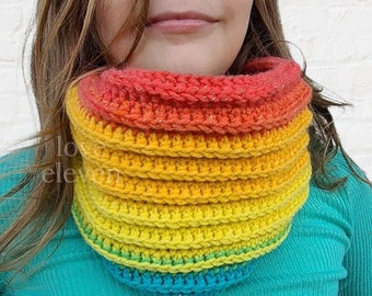 PDF MODELLO ALL'UNCINETTO // Cappuccio Pace / Scaldacollo / Sciarpa rotonda / Cappuccio Infinity / Facilmente personalizzabile