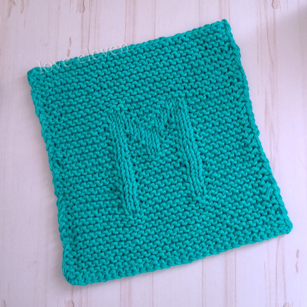 PDF KNITTING PATTERN // Knit m Washcloth/dishcloth/prayer Square/prayer