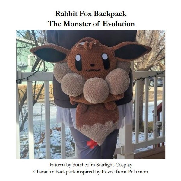 Evolution (Eevee Like) Backpack Crochet Pattern (DIGITAL PATTERN ONLY)