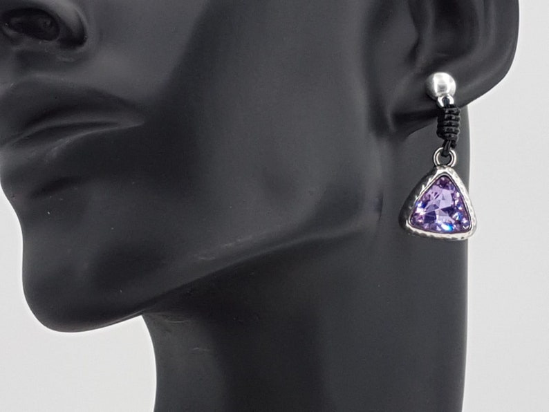 woman vintage earrings glass earrings Woman leather earrings bohemian earrings crystal earrings boho earrings