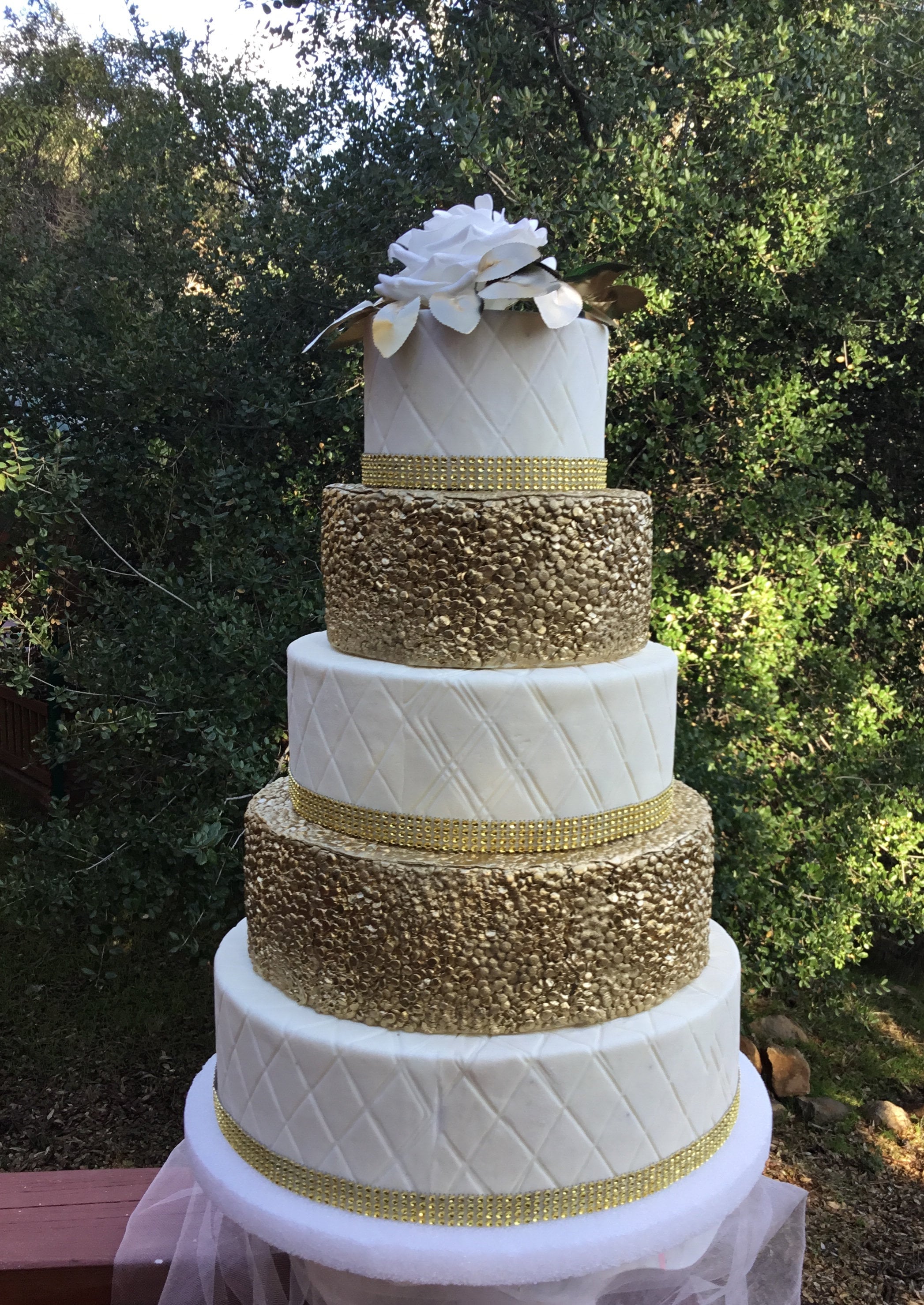 Gold Wedding Faux Cake - Etsy