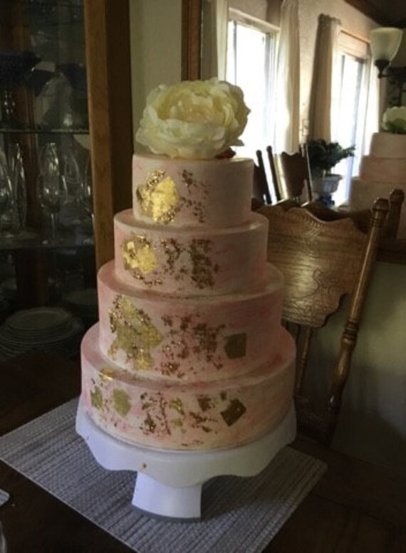 Fake Cake Gold Wedding Dummy Cake Etsy