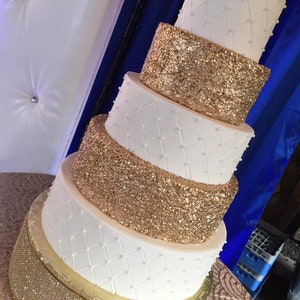 wedding cake Gold fake cake