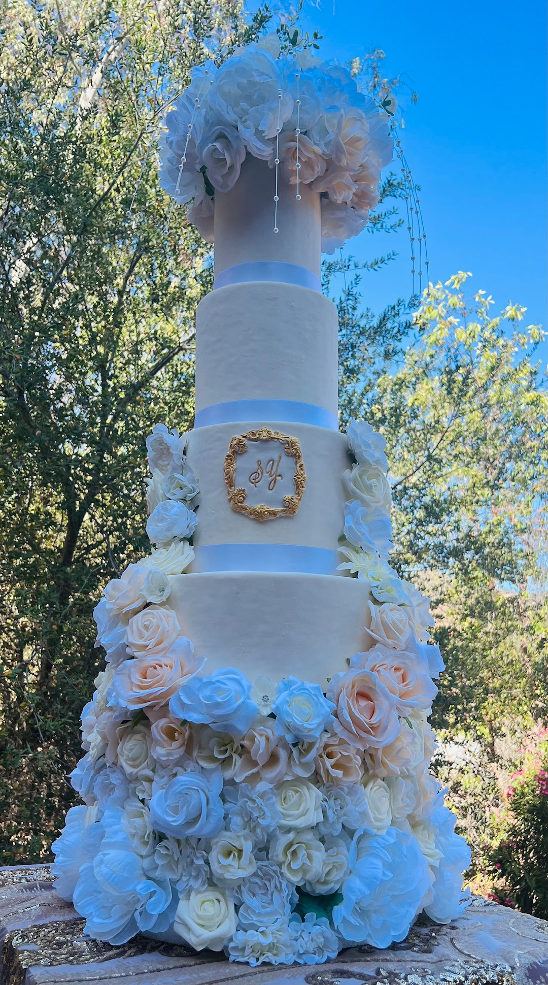 Cake Stands Floral Flowers Wedding - Etsy