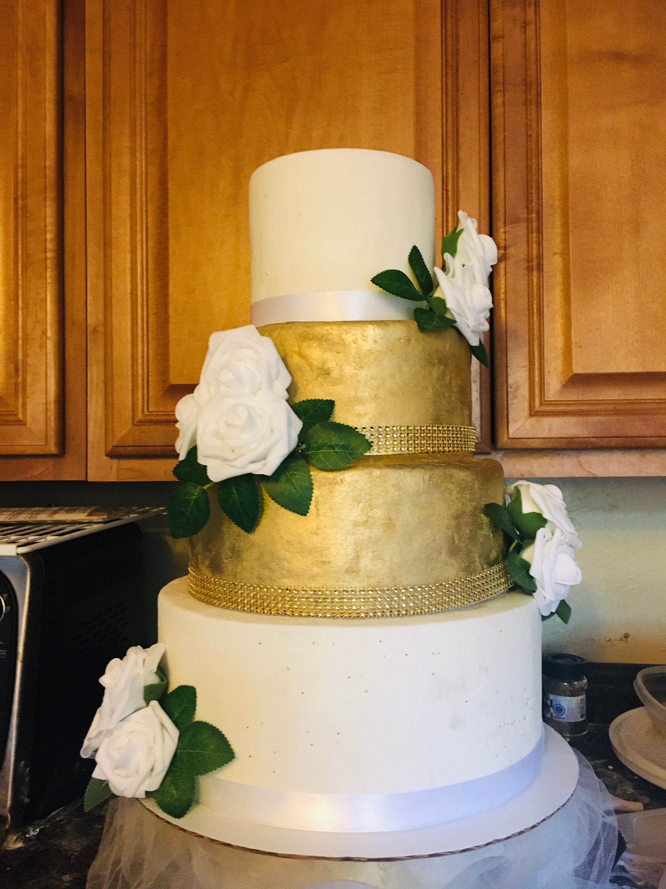 Gold Dummy Cake 5 Tier Etsy UK