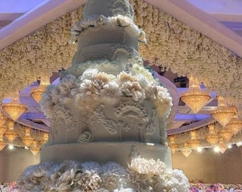 Giant Castle cake luxury faux cake 6ft tall