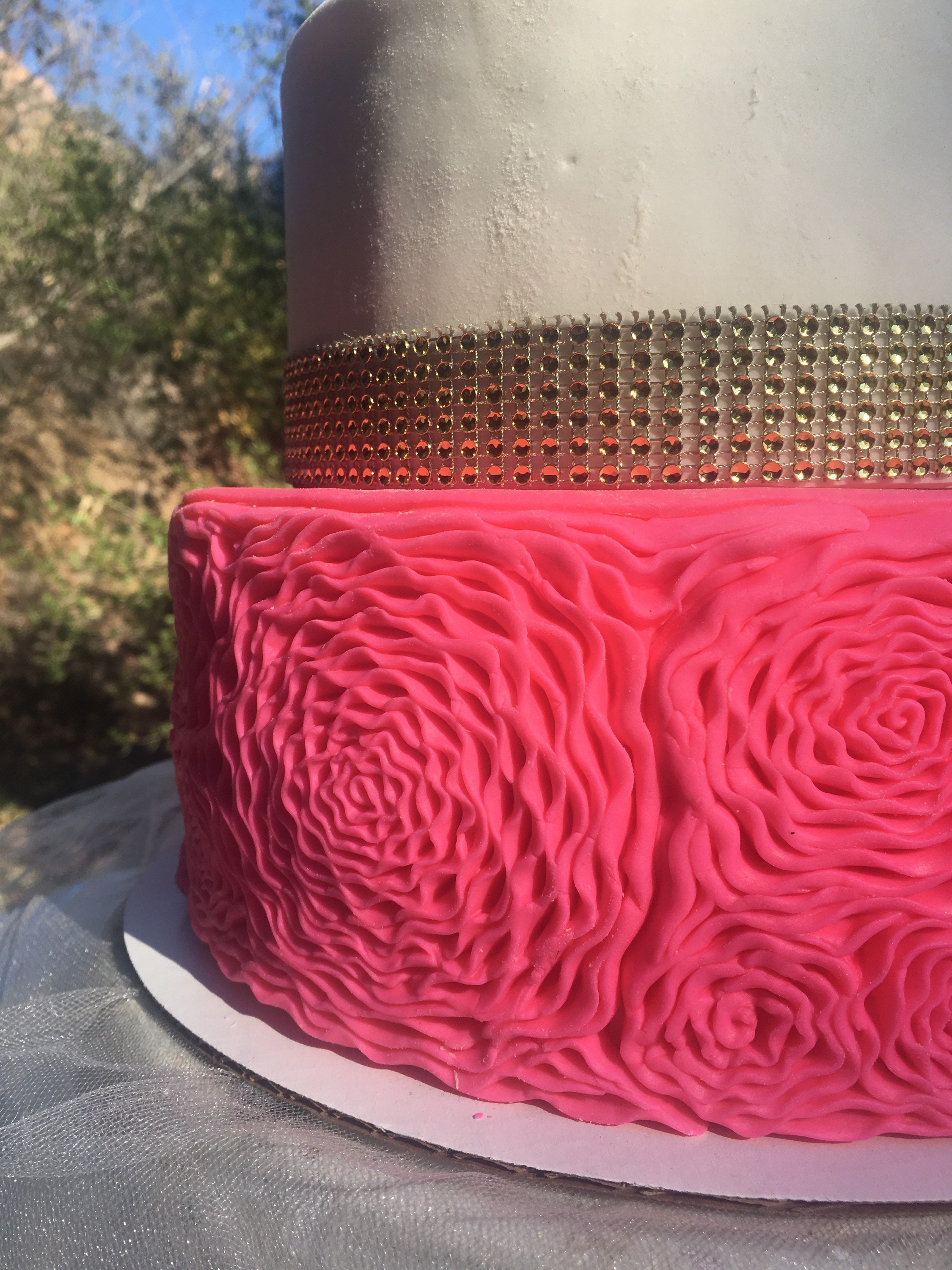 Rosette Wedding Cake - Etsy