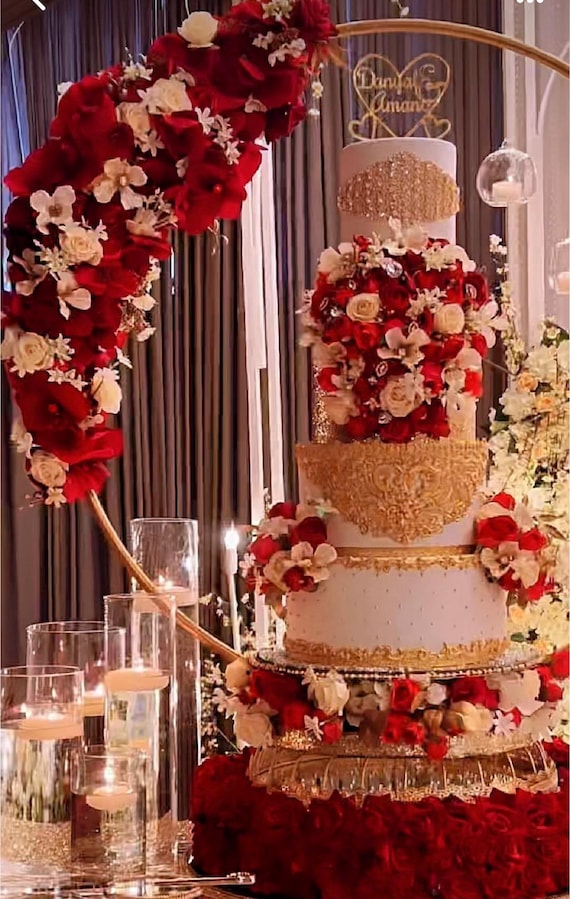 Nivofu Lot De 2 Décorations De Gâteau De Mariage En Forme De Double Cœur En Cristal Argenté Avec Strass Pour Gâteau De Mariage, Fête De Mariage