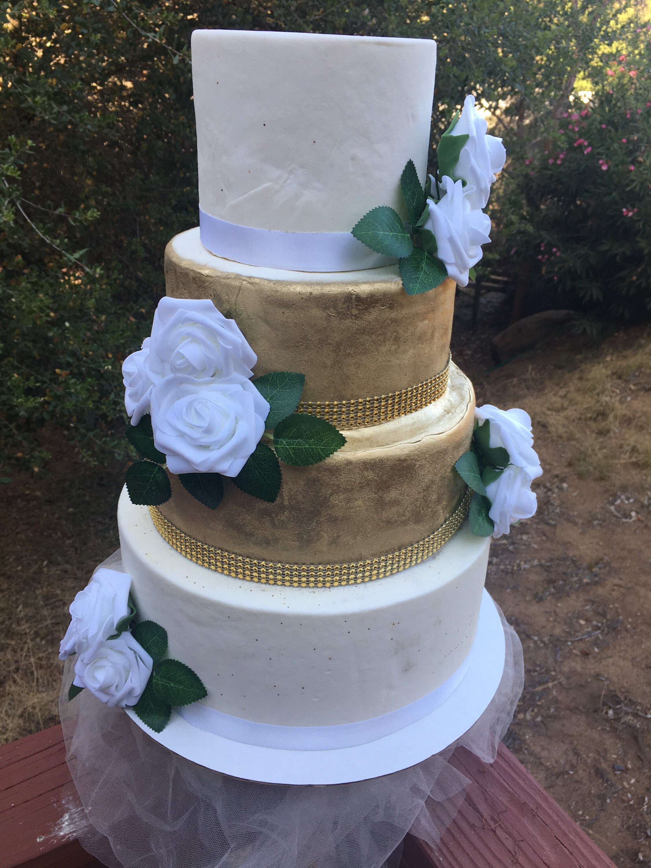 Gold Dummy Cake 5 Tier Etsy UK