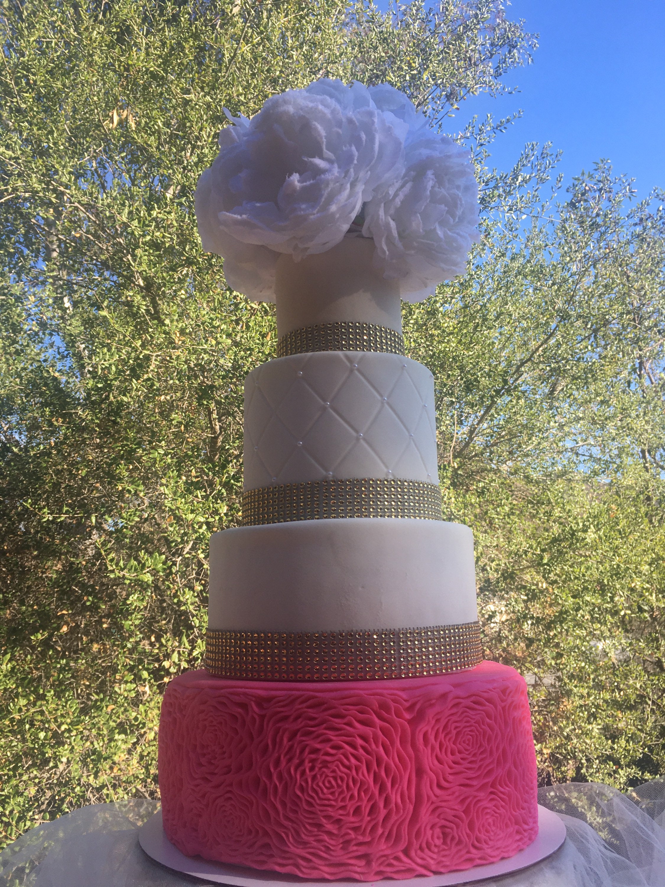 Rosette Wedding Cake - Etsy