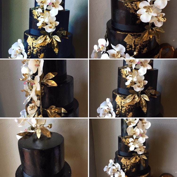 Fake Cake Black Gold 