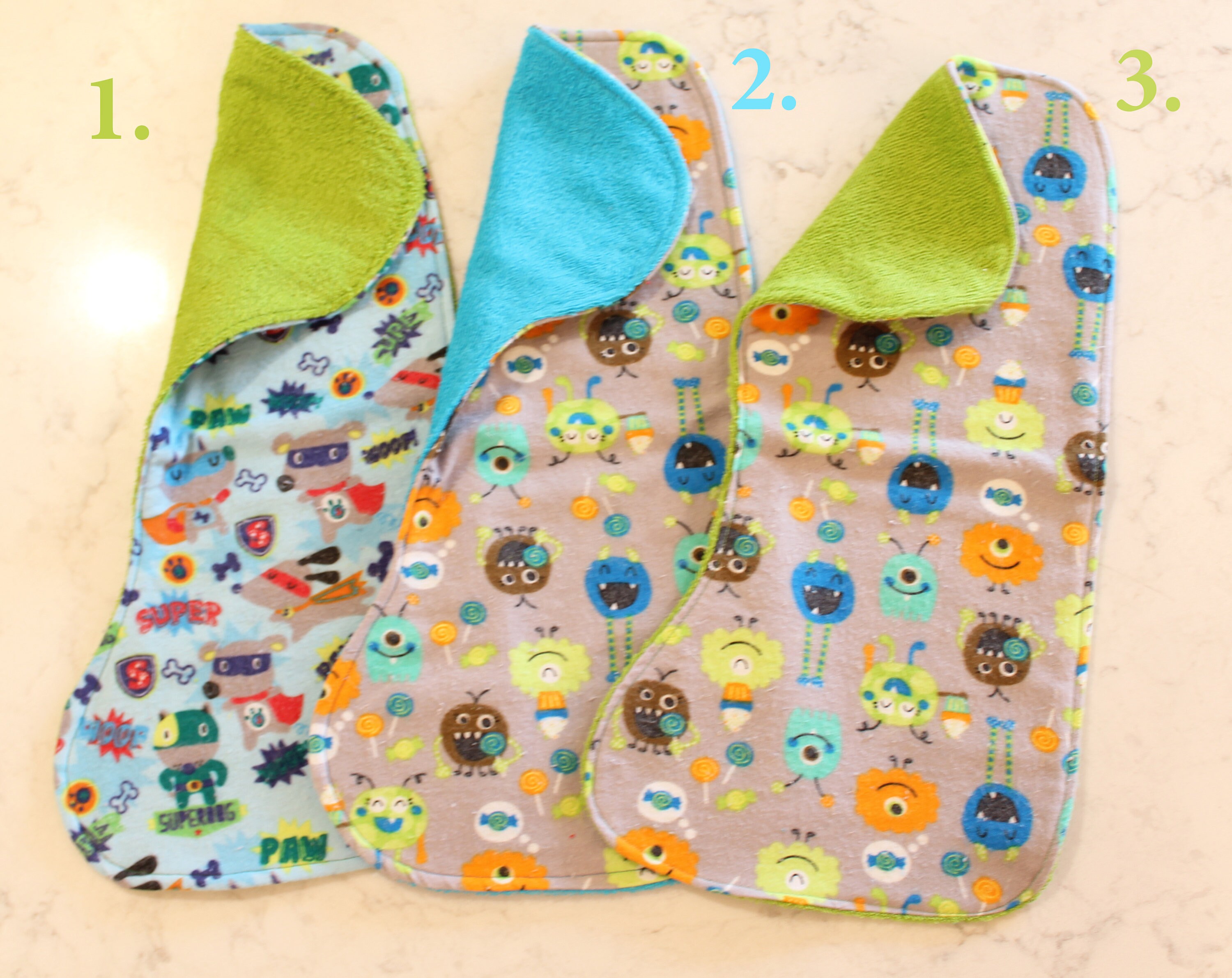 Baby Boy Burp Cloths Etsy
