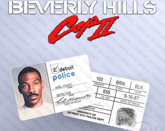 Beverly Hills Cop 2, Detective Axel Foley Police ID Badge - Eddie Murphy, Screen Accurate Movie Prop