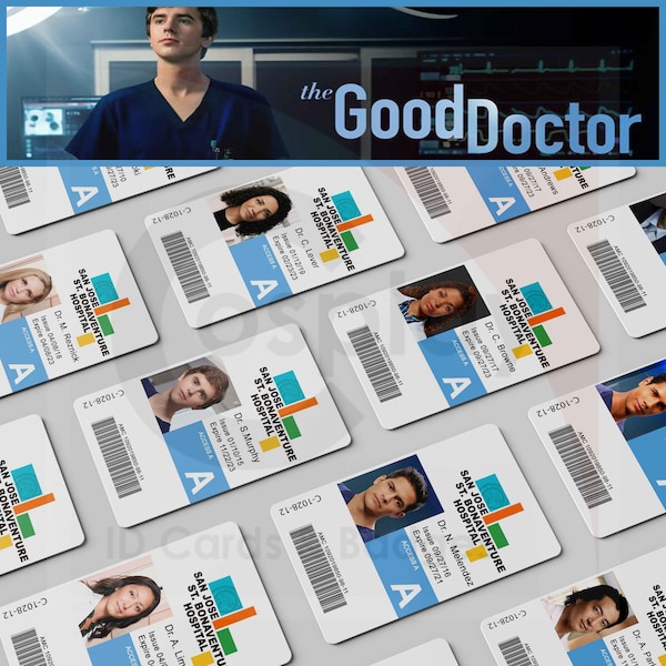 The Good Doctor, St Bonaventure Hospital ID Badge Season 2 & 3 Screen Accurate, Shaun Murphy, Freddie Highmore, Neil Melendez, Claire Browne