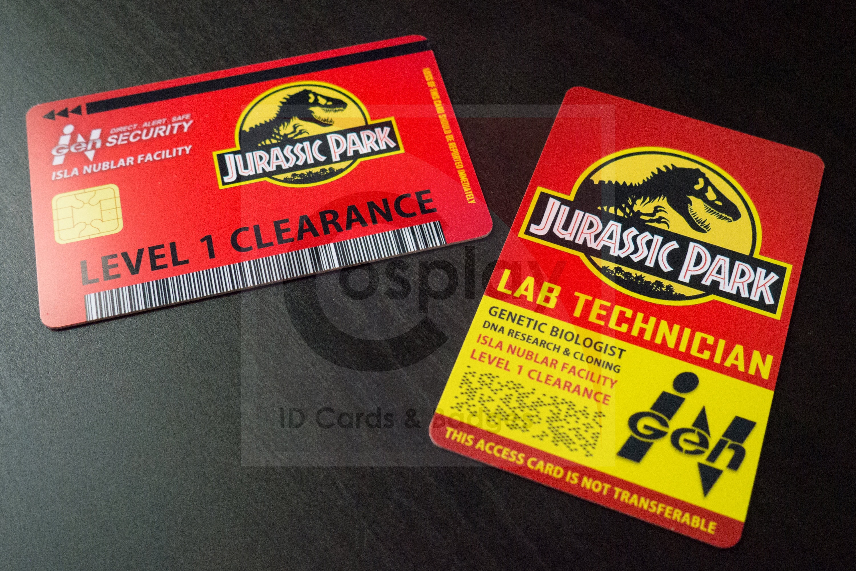 Jurassic Park Jurassic World Lab Technician ID Badge Etsy