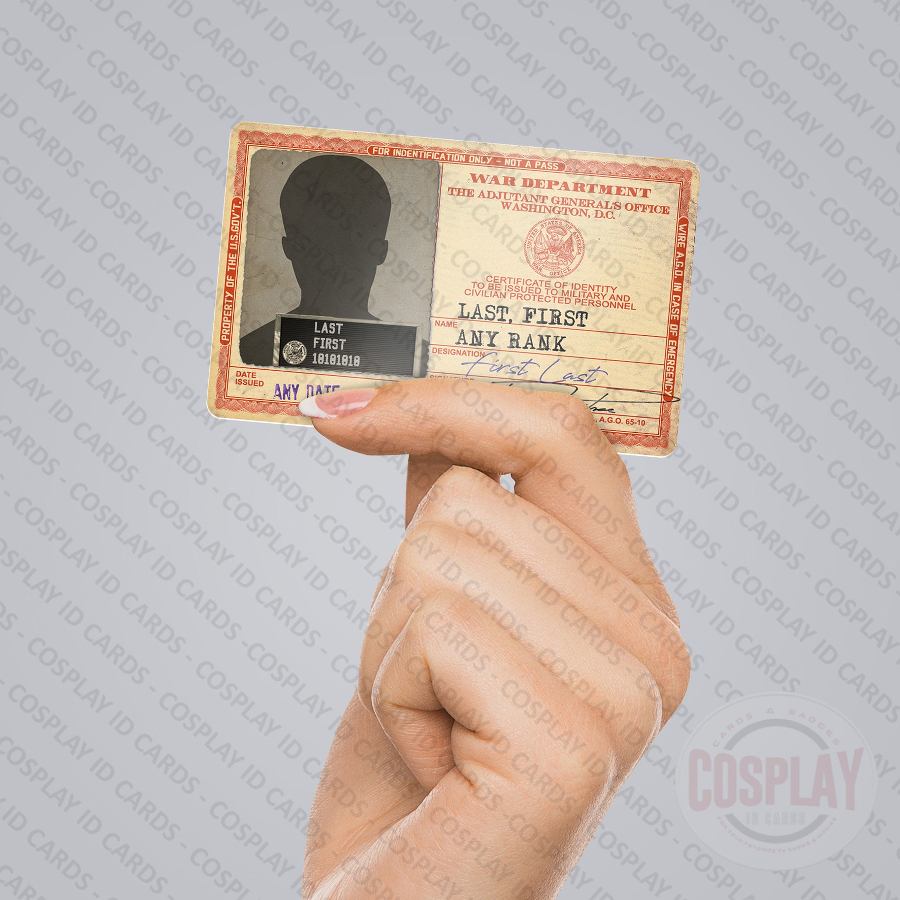 Captain America Id Card