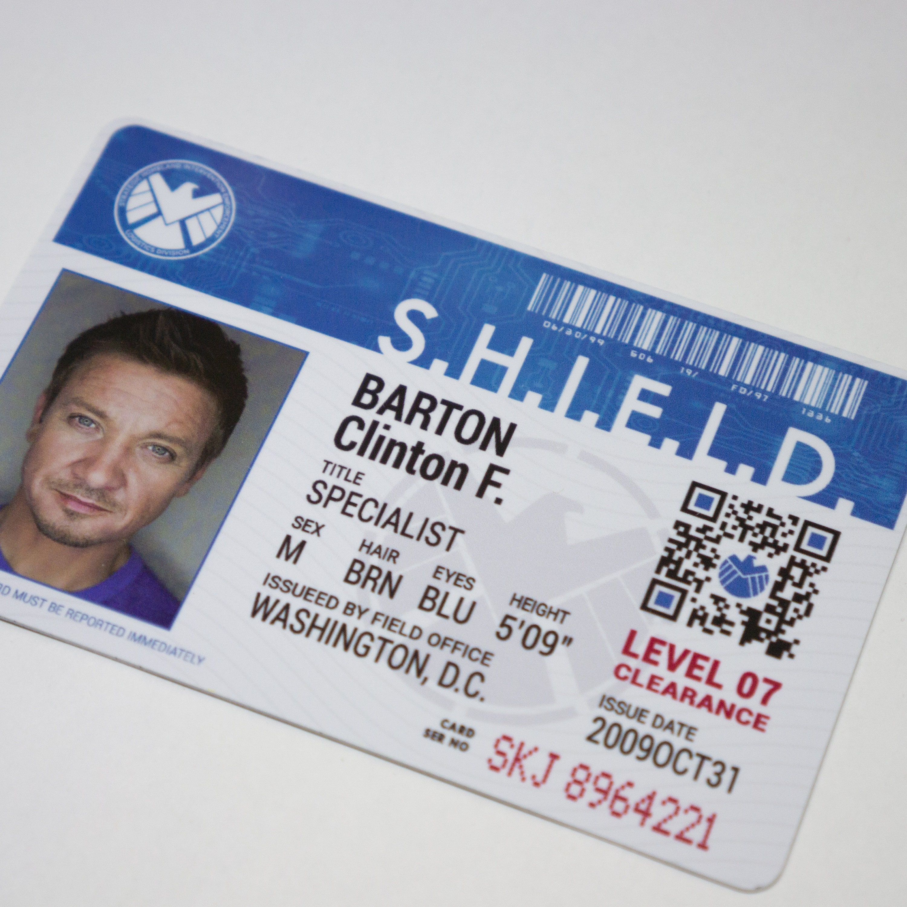Marvel SHIELD ID Card Avengers ID Badge Steve Rogers | Etsy UK