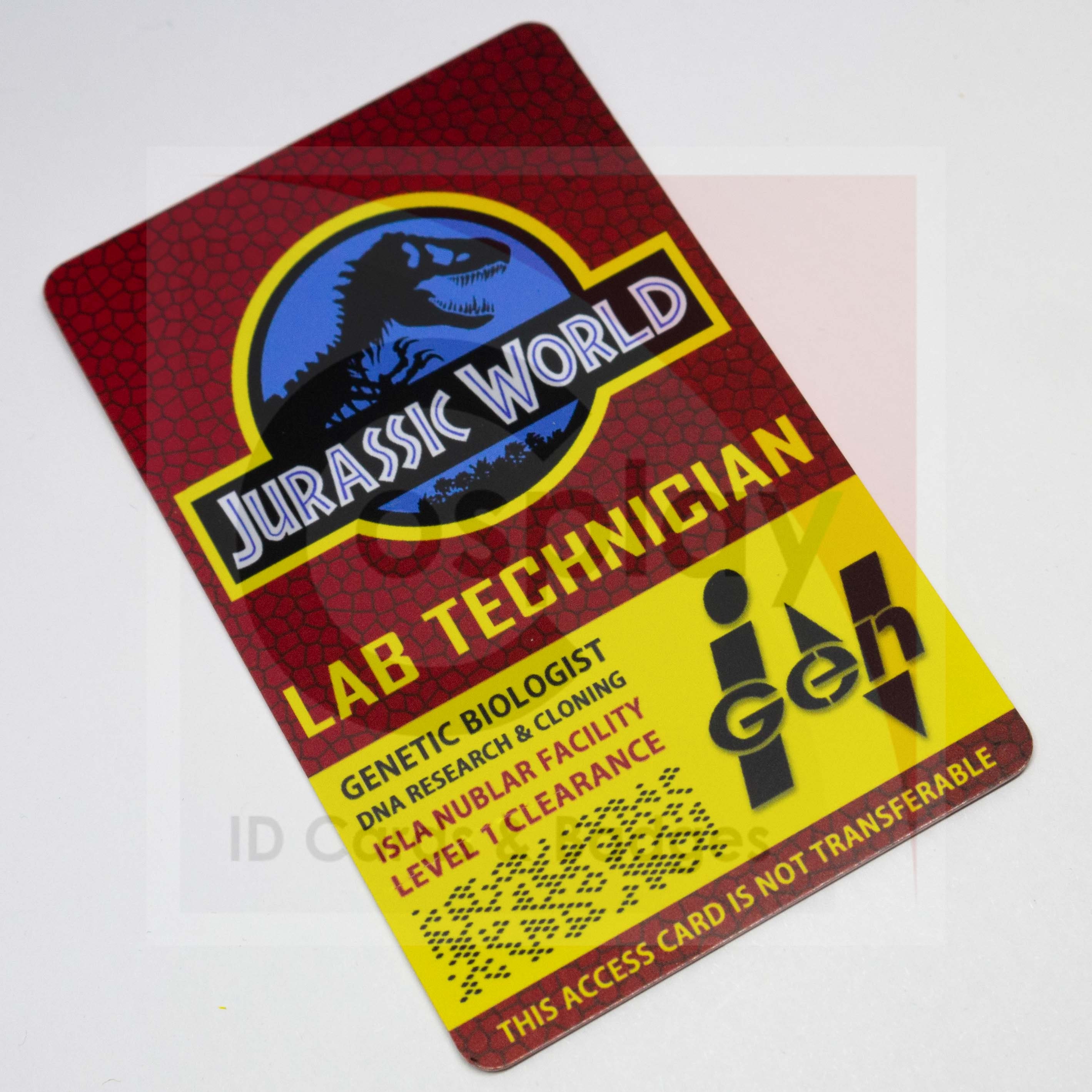 Jurassic World ID Badge Park Ranger Badge Security Badge | Etsy