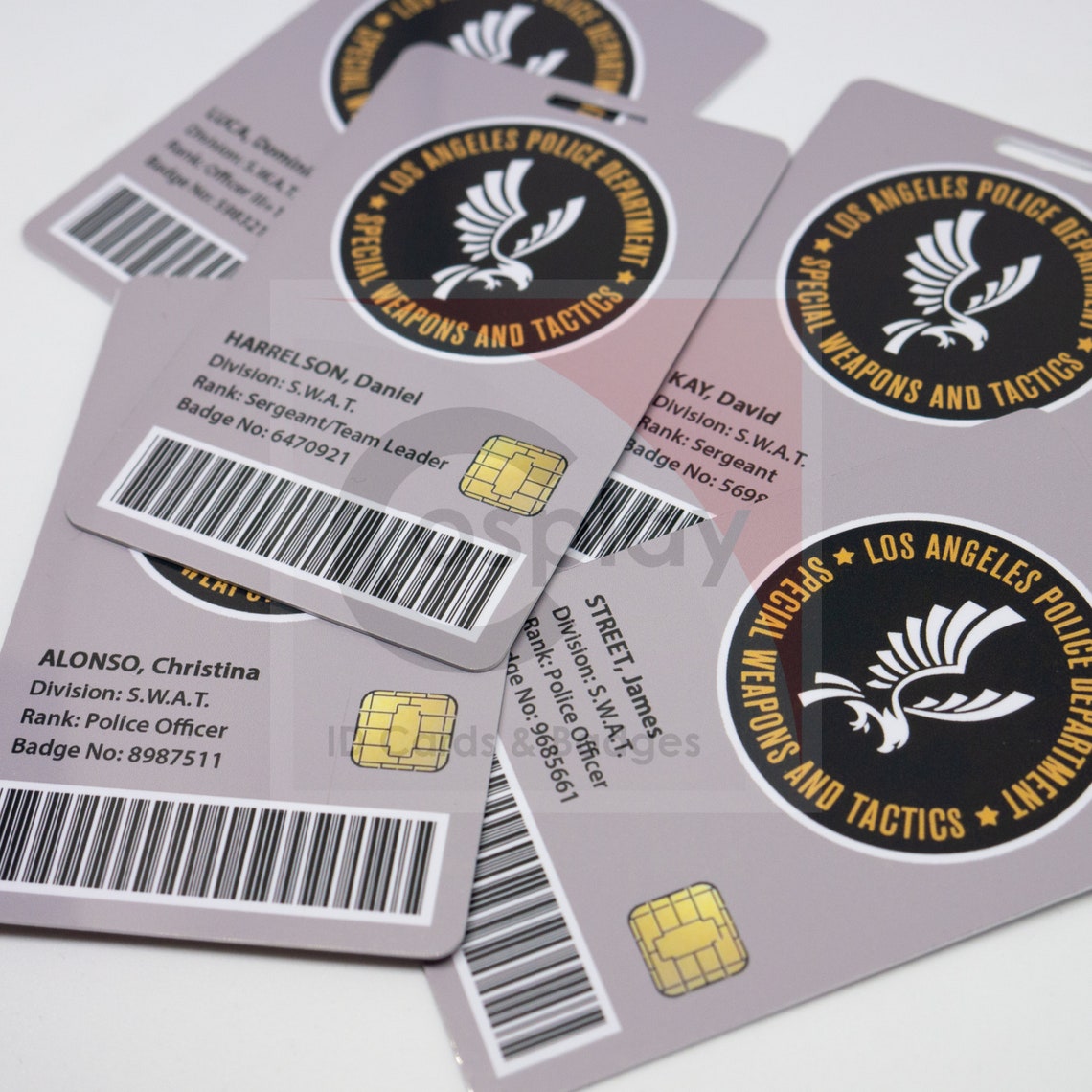 Fake Novelty LAPD SWAT ID Card Shemar Moore Hondo Jay Etsy