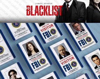 The BLACKLIST TV Show FBI Badge | Special Agent Elizabeth Keen | Donald Ressler | Raymond 'Red' Reddington | Dembe Zuma | Screen Accurate