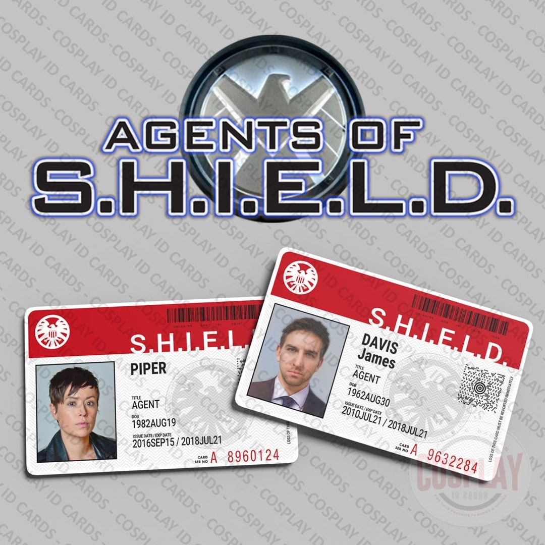 Marvel's Agents of SHIELD RED ID Badge Screen Accurate Etsy