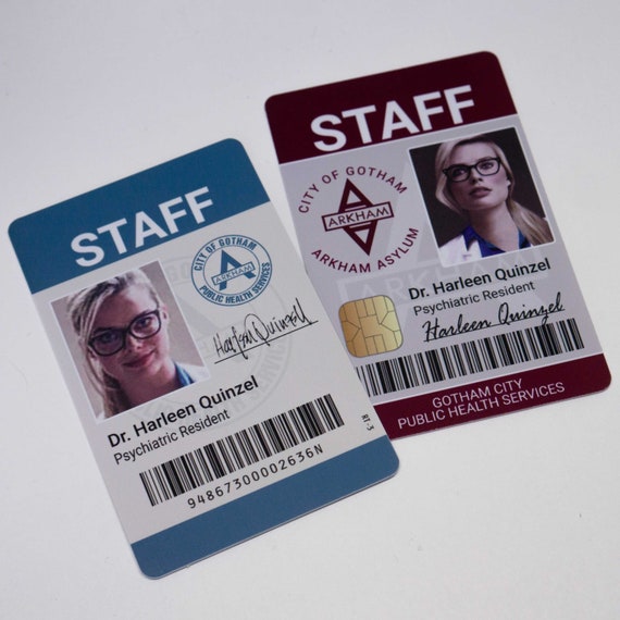 Personalized Screen To Id Suicidal >> Suicide Squad Dr Harleen Quinzel Arkham Asylum Staff Id Badge Screen Accurate Harley Quinn Birds Of Prey Margot Robbie Personalized Screen To Id Suicidal >> Suicide Squad Dr Harleen Quinzel Arkham Asylum Staff Id Badge Screen Accurate Harley Quinn Birds Of Prey Margot Robbie
