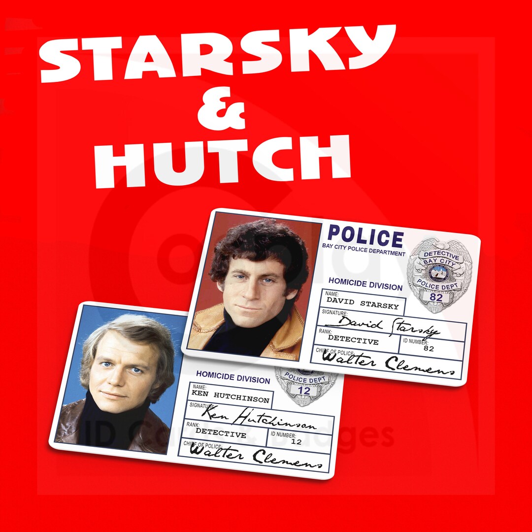 Starsky and Hutch Bay City Police ID Badge Ken Hutchinson David Soul