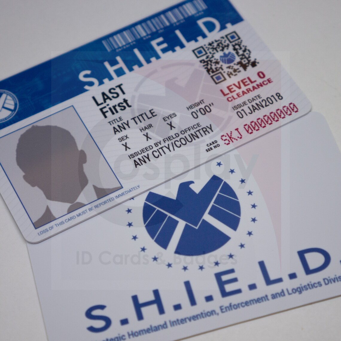 Marvel SHIELD ID Card Avengers ID Badge Steve Rogers Etsy