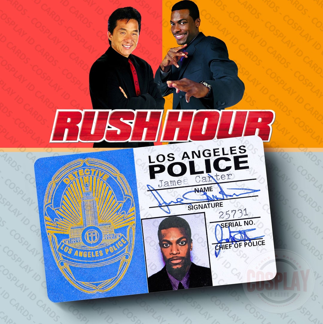 RUSH HOUR Detective James Carter Los Angeles Police Badge Chris Tucker