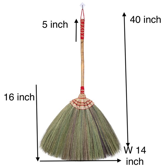 40inch Tall Brooms Flower Soft Grass Broom Witch Broom Bamboo Etsy
