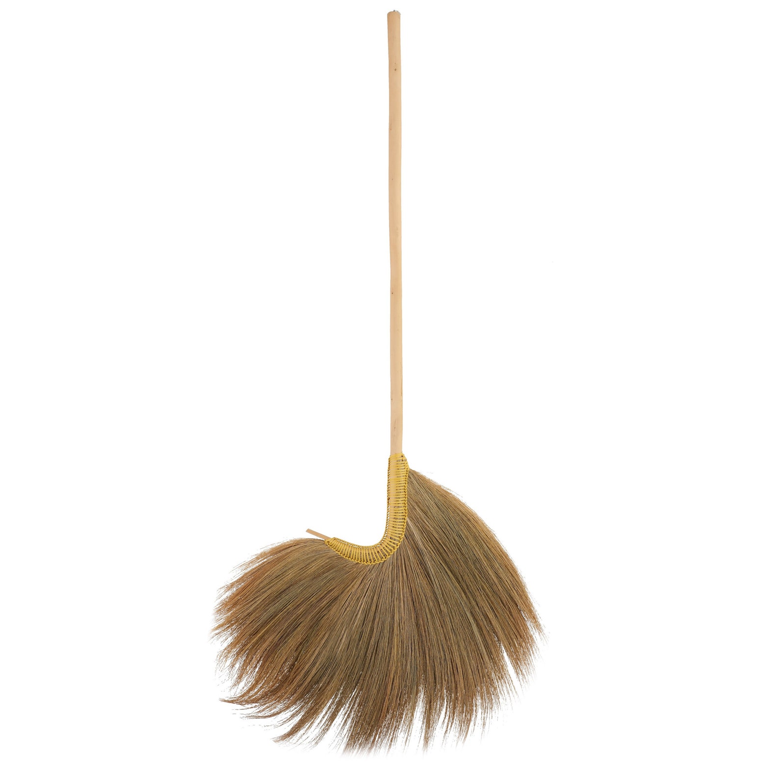 41 inch tall of Asian Straw Broom Whisk Broom Ruak Wood Handle Etsy