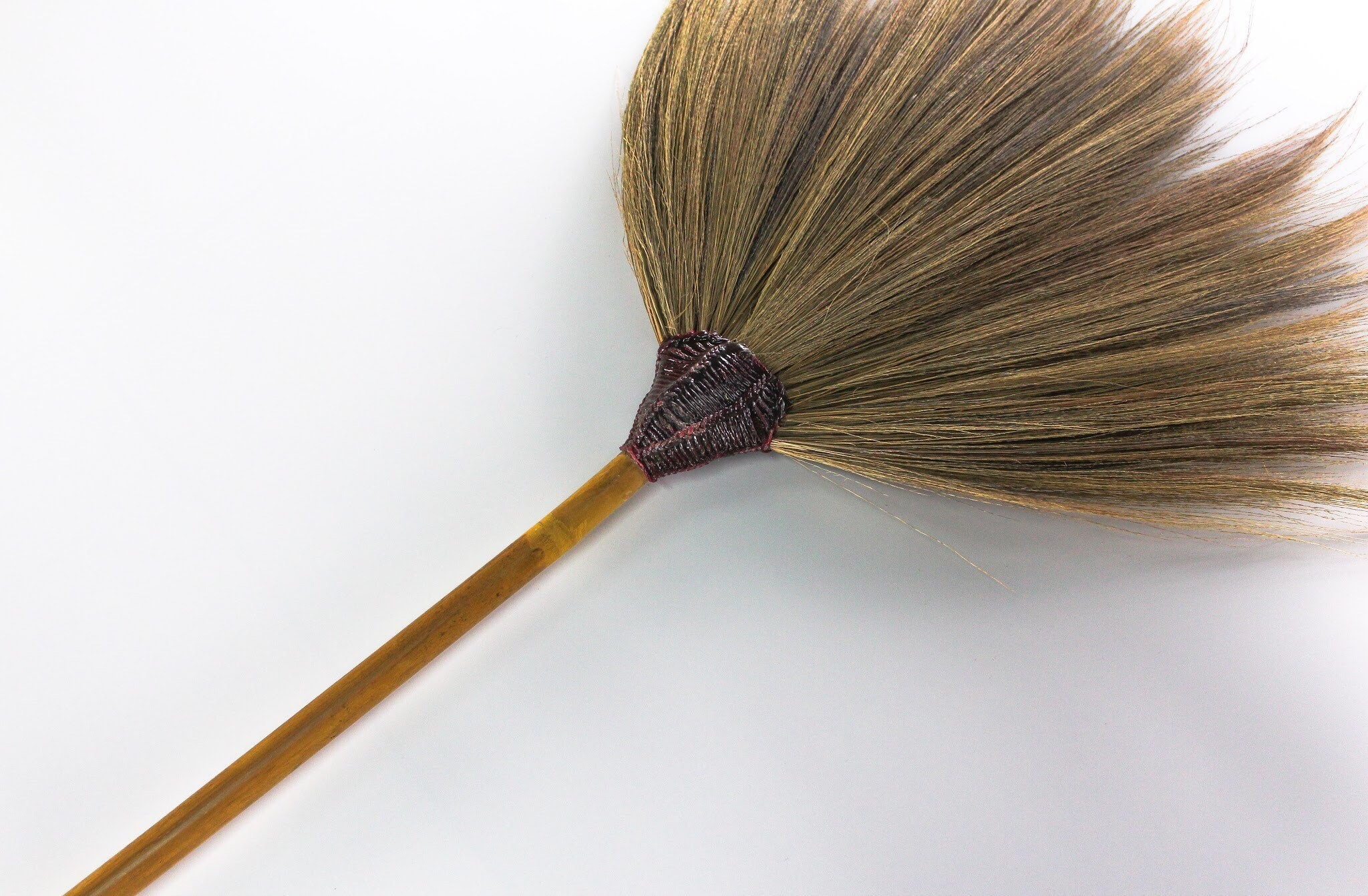 Brooms Grass Broom Tiger Bamboo Handle Handmade Sweep Hair Etsy